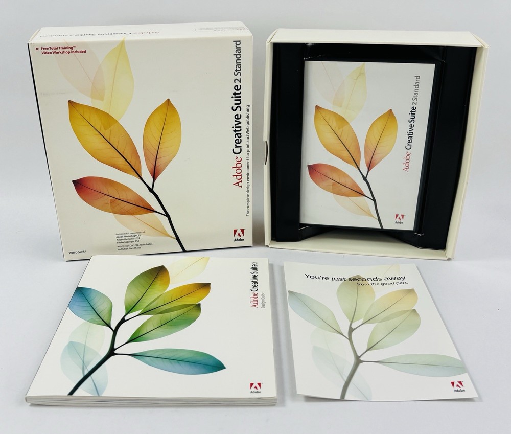 VINTAGE Adobe Creative Suite 2 Standard CS2 PC Windows Complete Retail Box