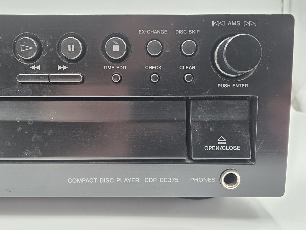 Sony CDP-CE375 5 CD Changer With Remote Tested Works