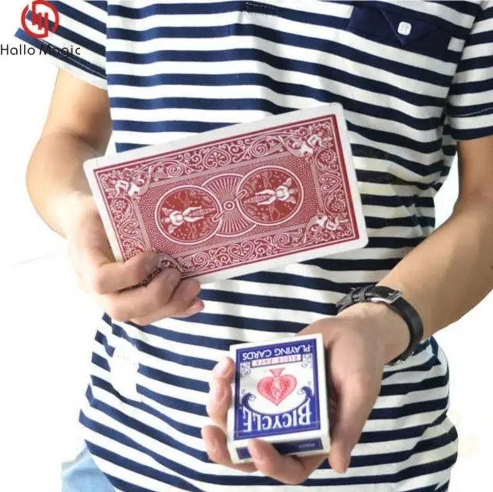 Instant Vanish Deck & Appear - Self Working Visual Effect - Jumbo Card Gimmick