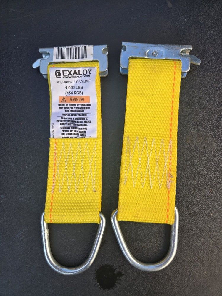 2"x6" E Track Rope Tie Off W/D-Ring & Spring E-Fitting