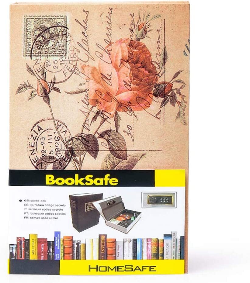 Book Safe Security Hidden Diversion Storage, Combination Lock, Choice Styles,NEW