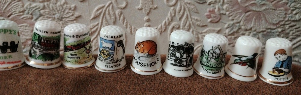 22 Assorted Birchcroft China Thimbles
