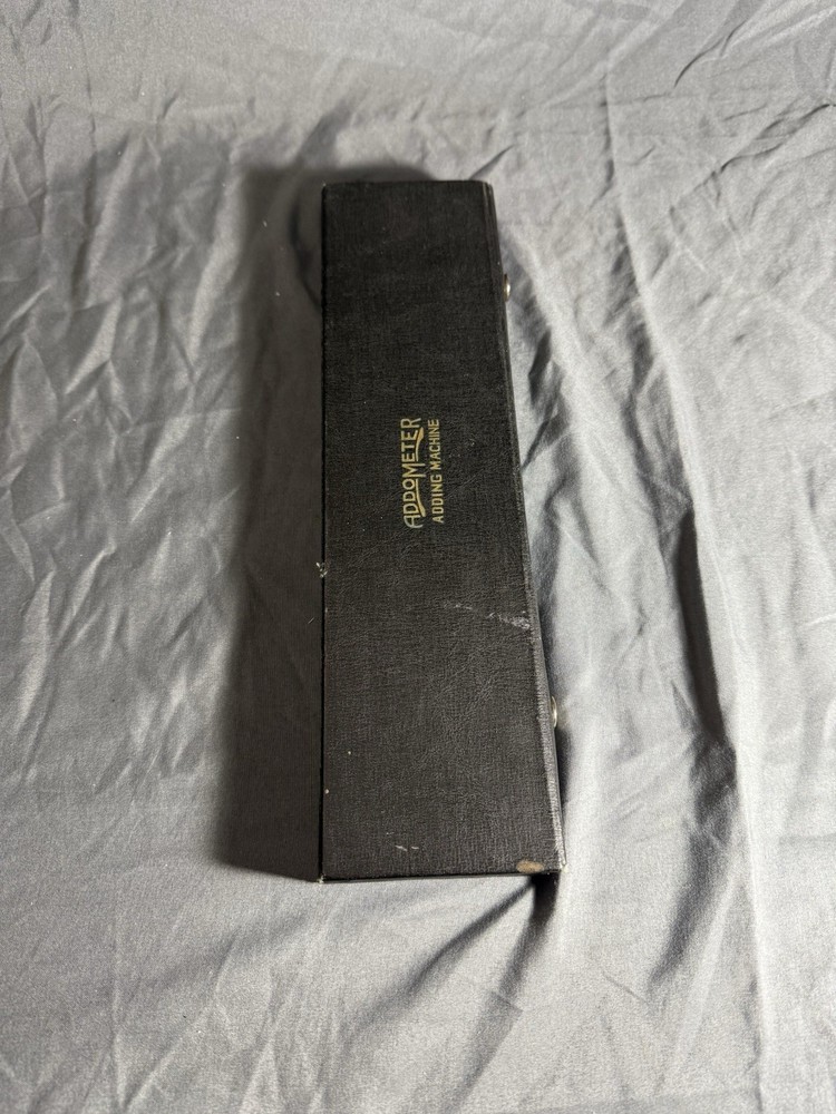 Addometer Vintage Adding Machine 11" with Instructions. Ruler. Made In USA