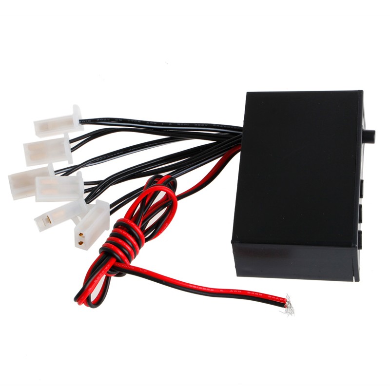 6 Ways LED Car Strobe Flash Light Lamp Emergency Flashing Controller Box for DC