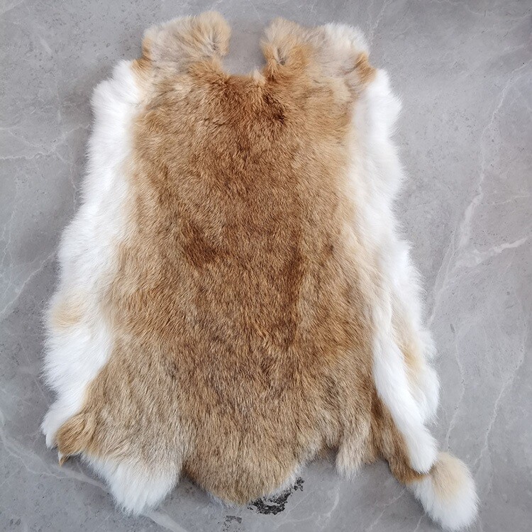 5pcs Genuine Rabbit Pelt Fur Skin Hides Tanned Real Bunny Leather For DIY Crafts