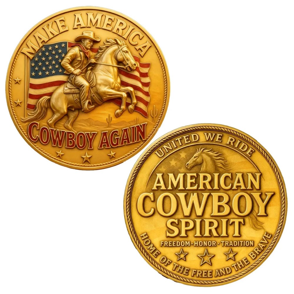 Make America Cowboy Again Commemorative Challenge Coin