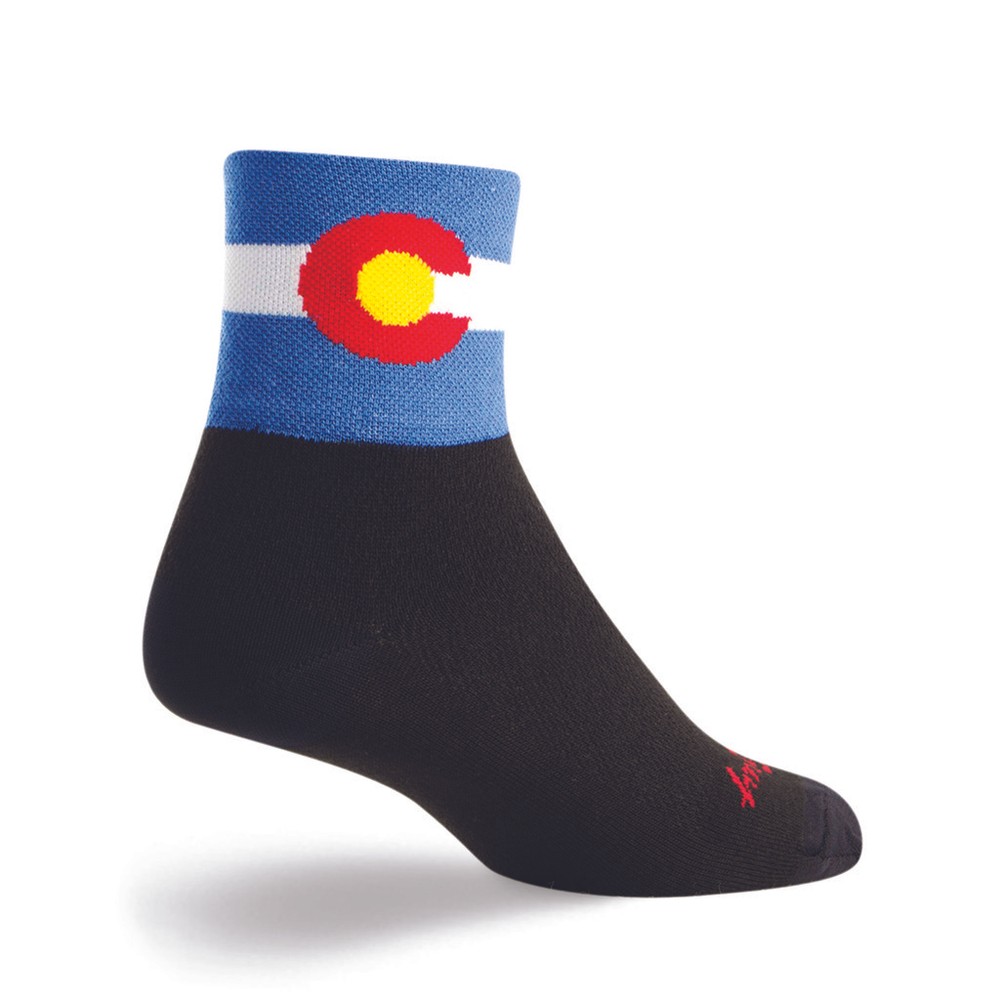 Sockguy Colorado Flag, 5-9, Black