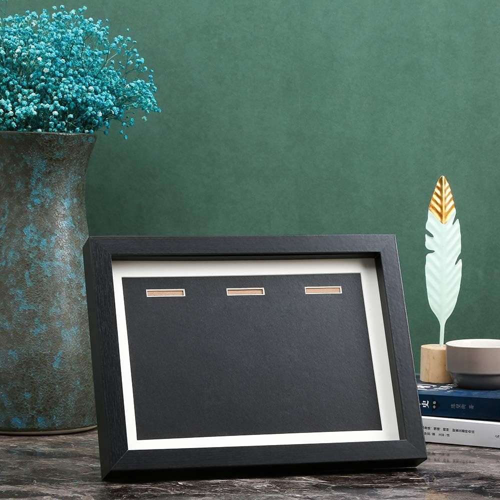 Medal Display Shadow Box - 3 Case - A4 Black, Black