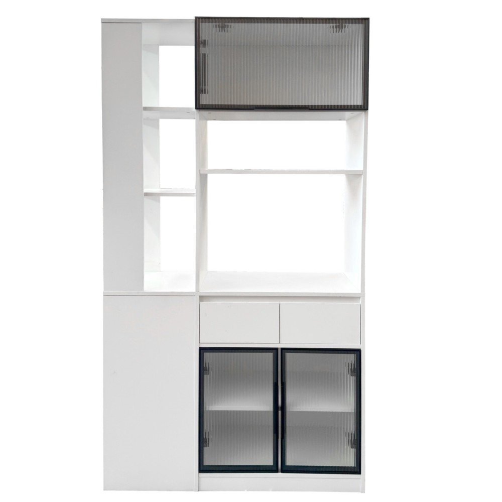 70.87"H Tall Storage Cabinet w/ Multi-functional storage space for Hallway