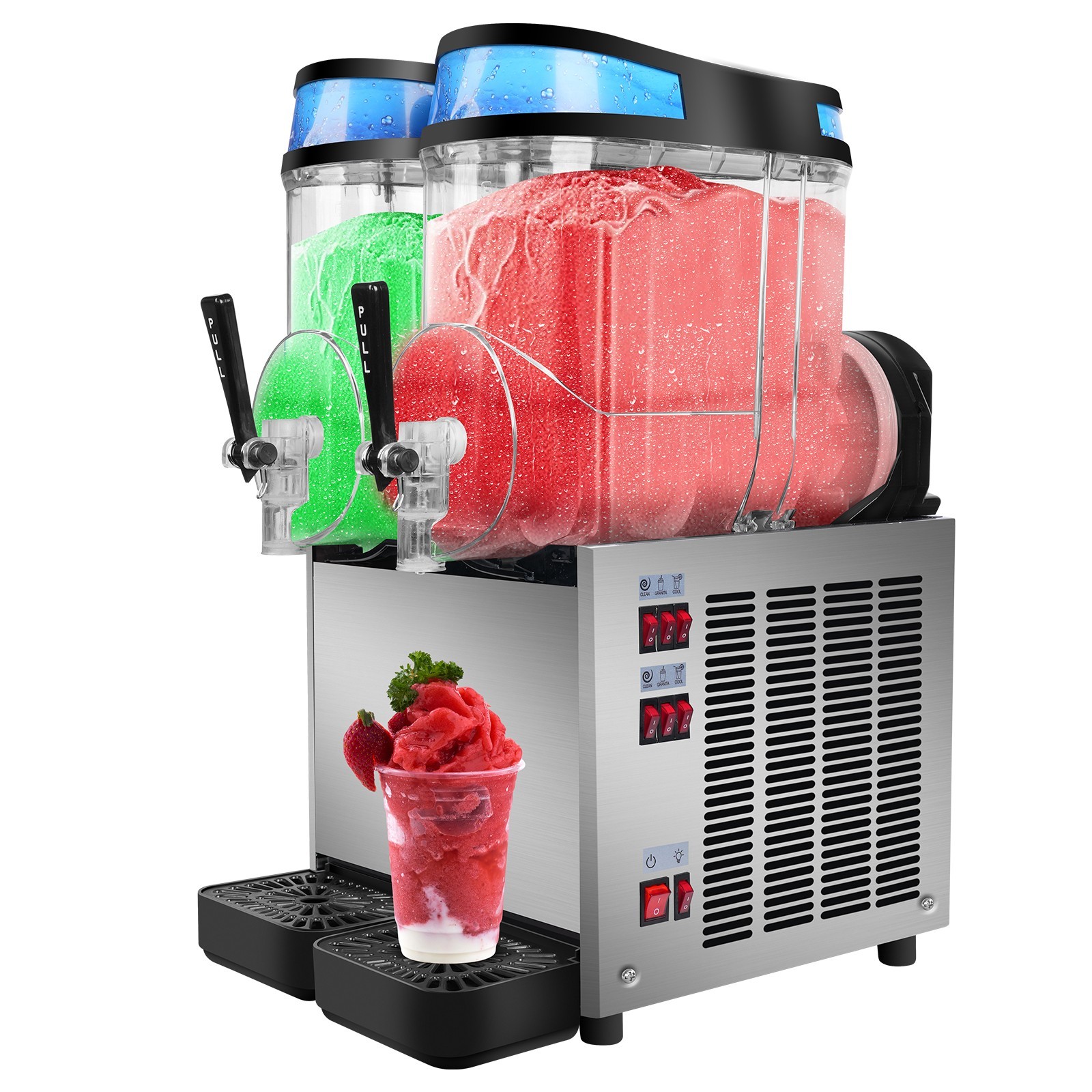 30L Commercial Slushie Machine, Frozen Drink Margarita Machine for Bar Home Part
