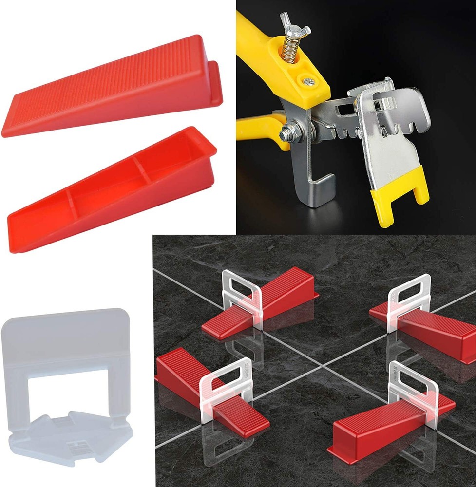 500pcs Tile Leveling System Kit 1/8" Reusable Floor Wall Tiles Leveler Spacers