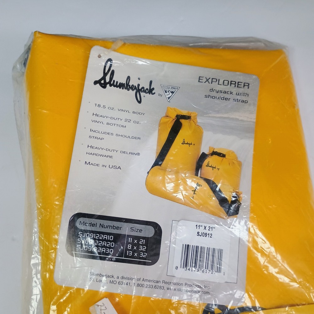 Slumberjack Explorer Drysack With Shoulder Strap 11 x 21 New