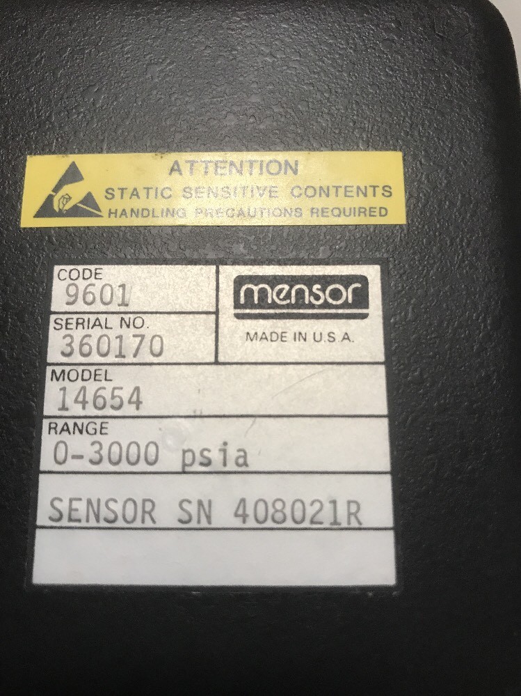 Mensor Sensor 0-3000 PSIA Sensor Model 14654