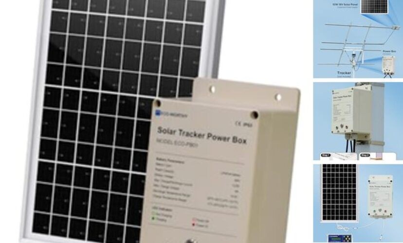Power Box for Solar Tracker System IP65 Waterproof: 10W Monocrystalline Solar