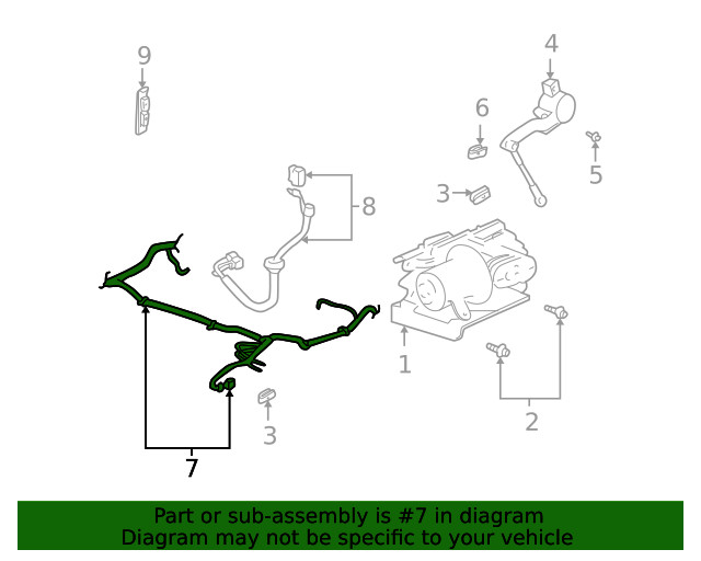 Genuine GM Wire Harness 10357348