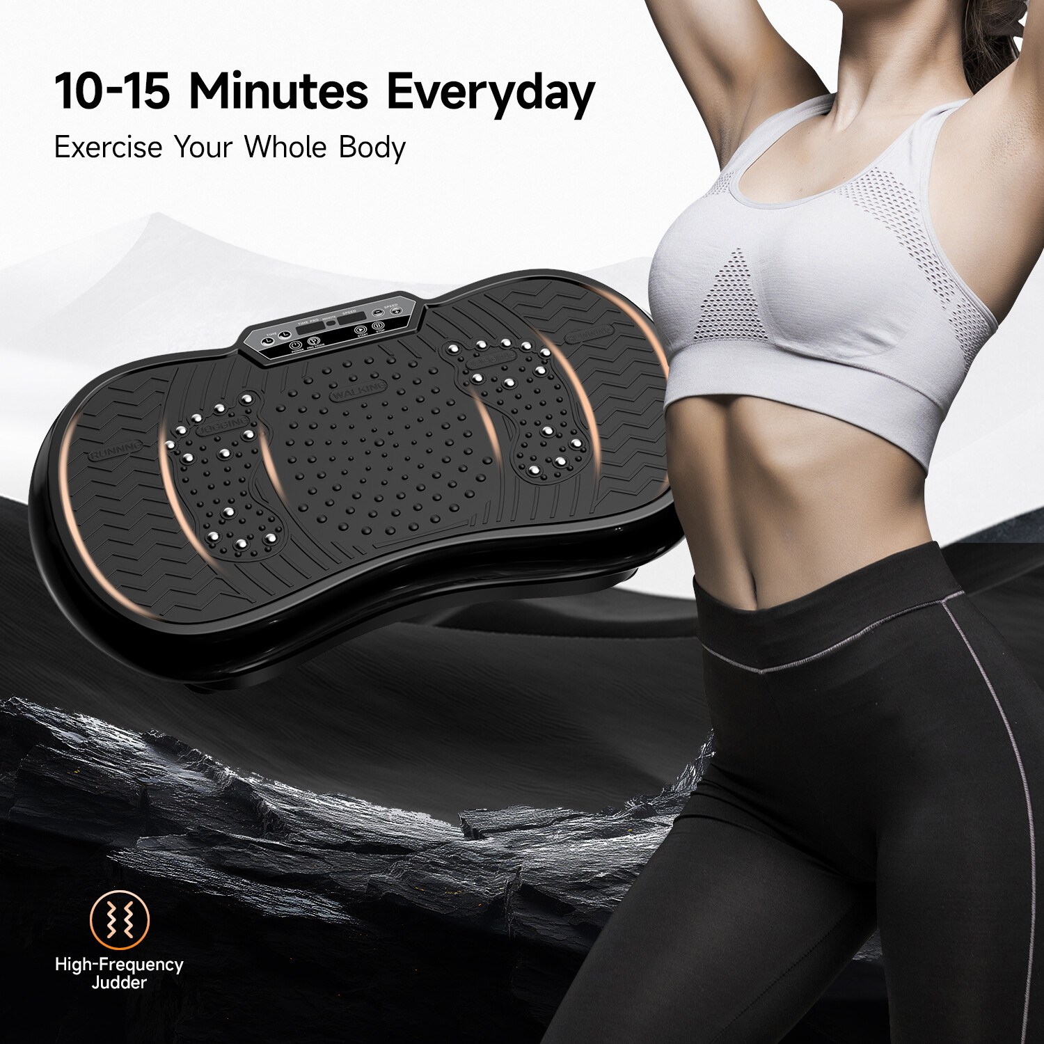Vibration Platform Plate Whole Body Exercise Fitness Massager Machine Slim