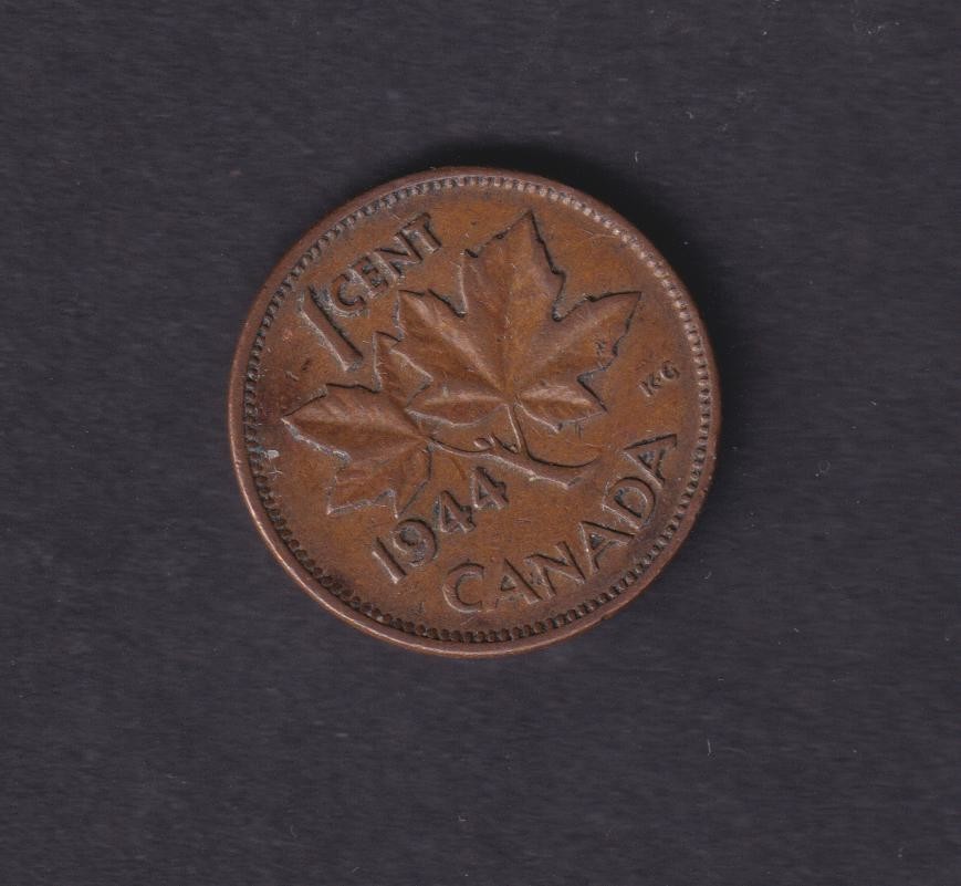 CANADA - 1944 1 Cent Coin (258)