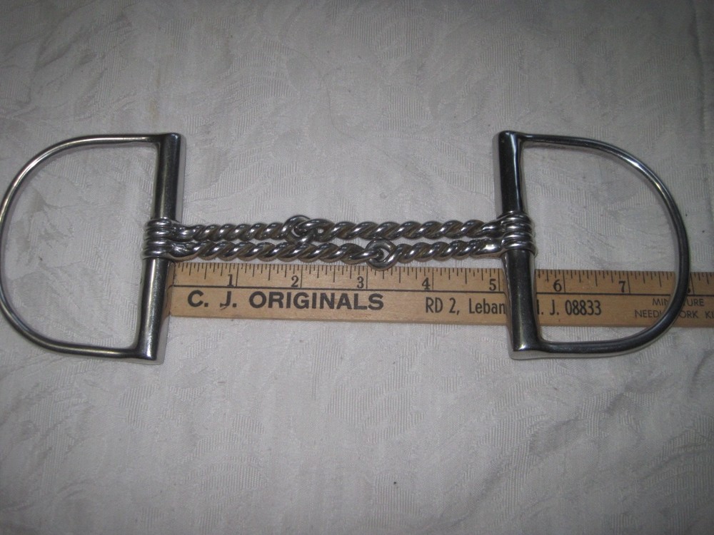 D- Ring Double Twisted Wire Stainless Steel 5'' Bit