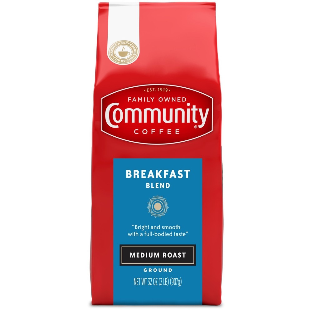 (4 Pack) Community Coffee Breakfast Blend Ground 32oz...(wa)