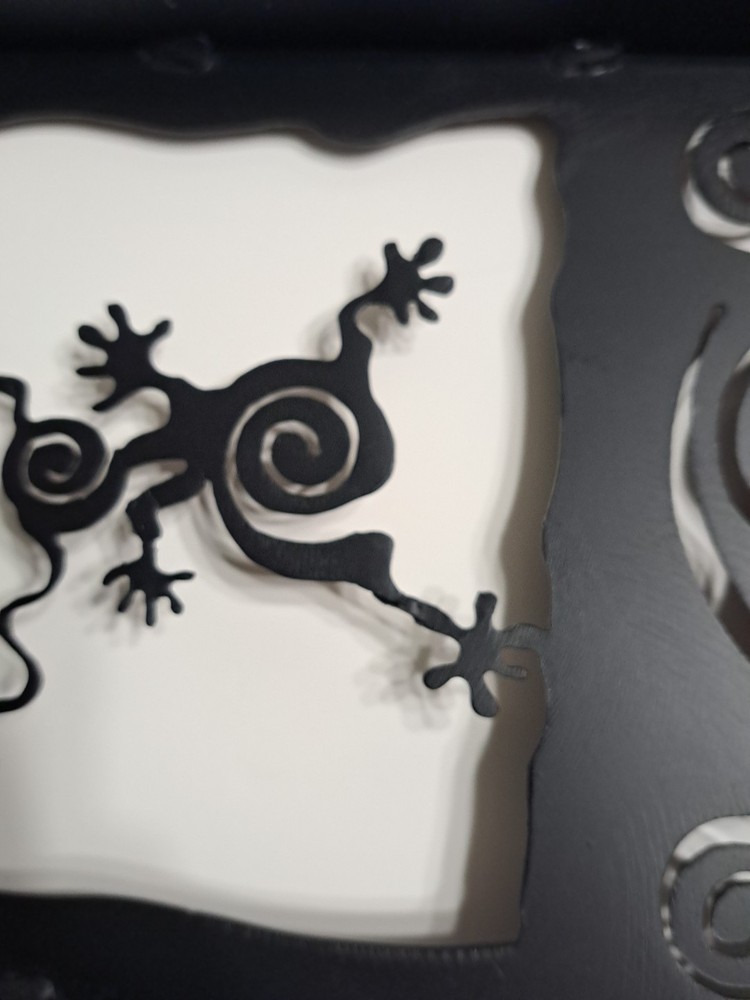 Heavy Metal Rectangular Shaped Clock MCM With Pendulum