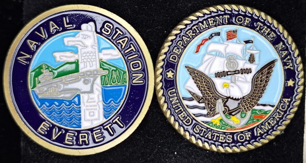 NAVAL STATION EVERETT - Navy Challenge Coin