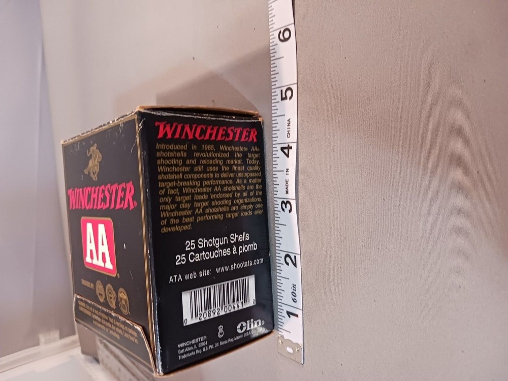 WINCHESTER AA BOX FOR SHOTGUN SHELLS       BOX ONLY