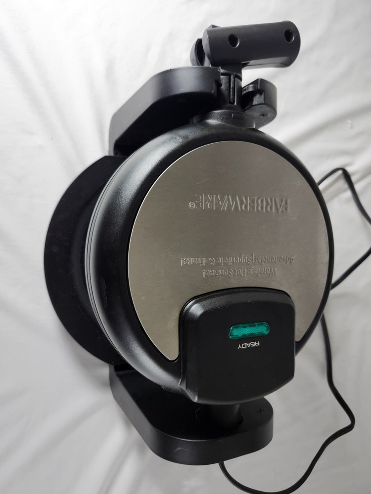 Farberware Single Flip Waffle Maker Nonstick Rotating Iron Fast Breakfast Easy