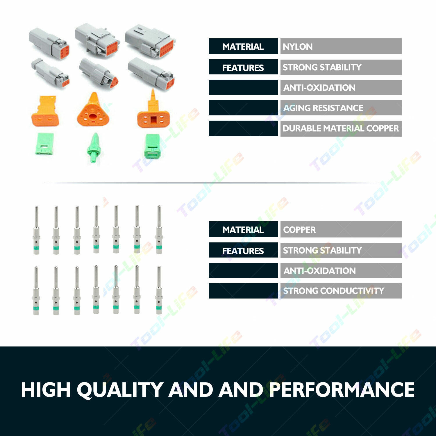 Deutsch DT Connector Plug Kit 438pcs With Crimp Tool Automotive