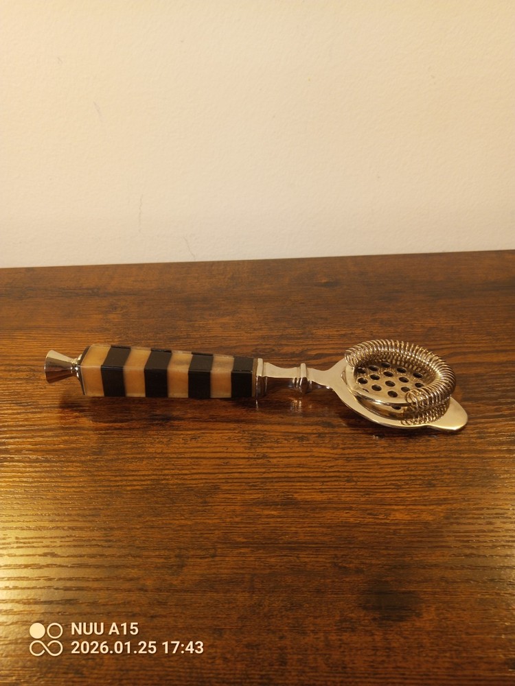Bar Tool Darren Ransdell Plastic Handle Brown/Black Cracks But Still Solid As Is