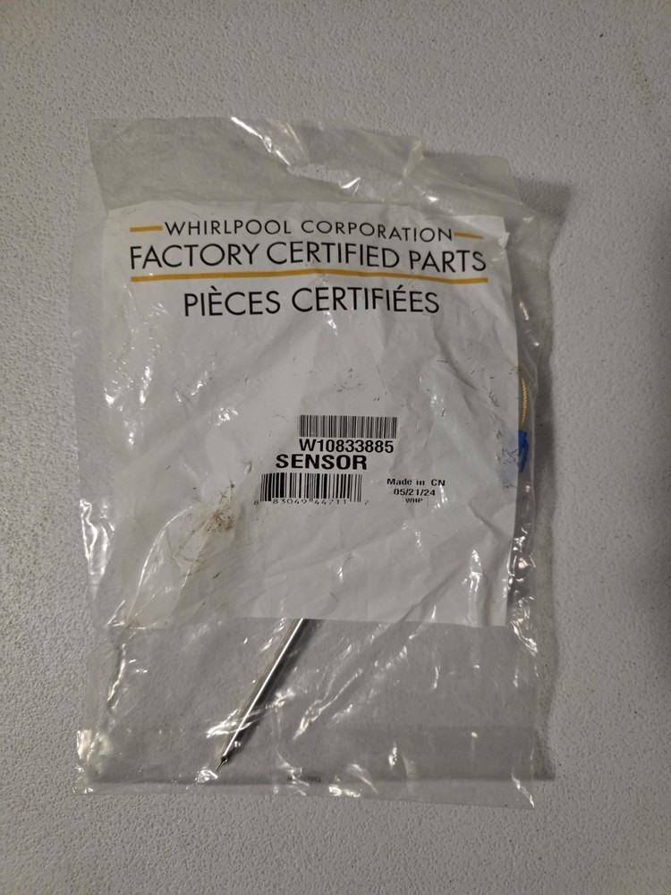 Genuine OEM Whirlpool Range Oven Temperature Sensor W10833885
