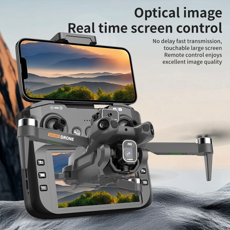 CS-25 Brushless Fold Drone, 360° Obstacle Avoidance RC Drone with Headless Mode