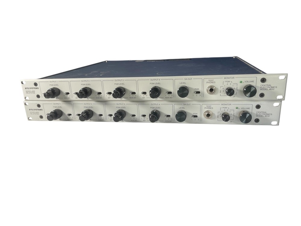 Two (2) RTS Telex Model 4010 Central Electronics Series 4000 IFB System (Unteste