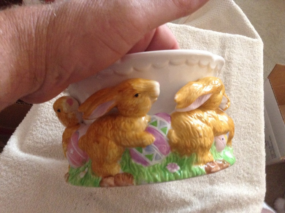 ceramic rabbit dish