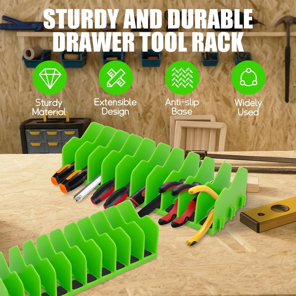 4 Pack Plier Organizer Rack Pliers for Tools Cutters with Extendable Design