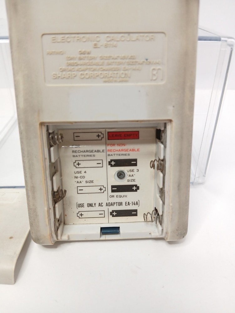 Sharp EL-8114 Elsi Mate Calculator Tested Working