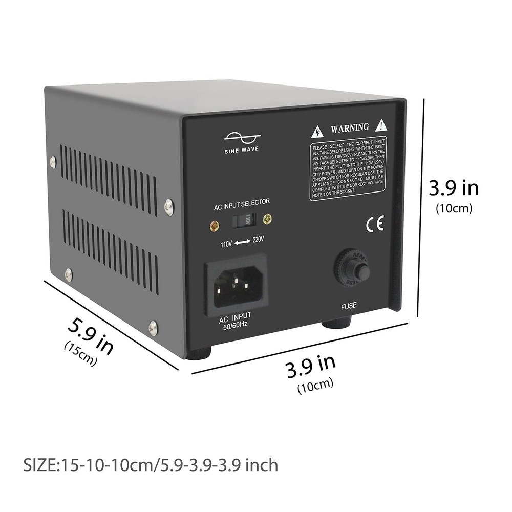 Step Up & Step Down Voltage Transformer Power Converter with Power Cord,Conv...