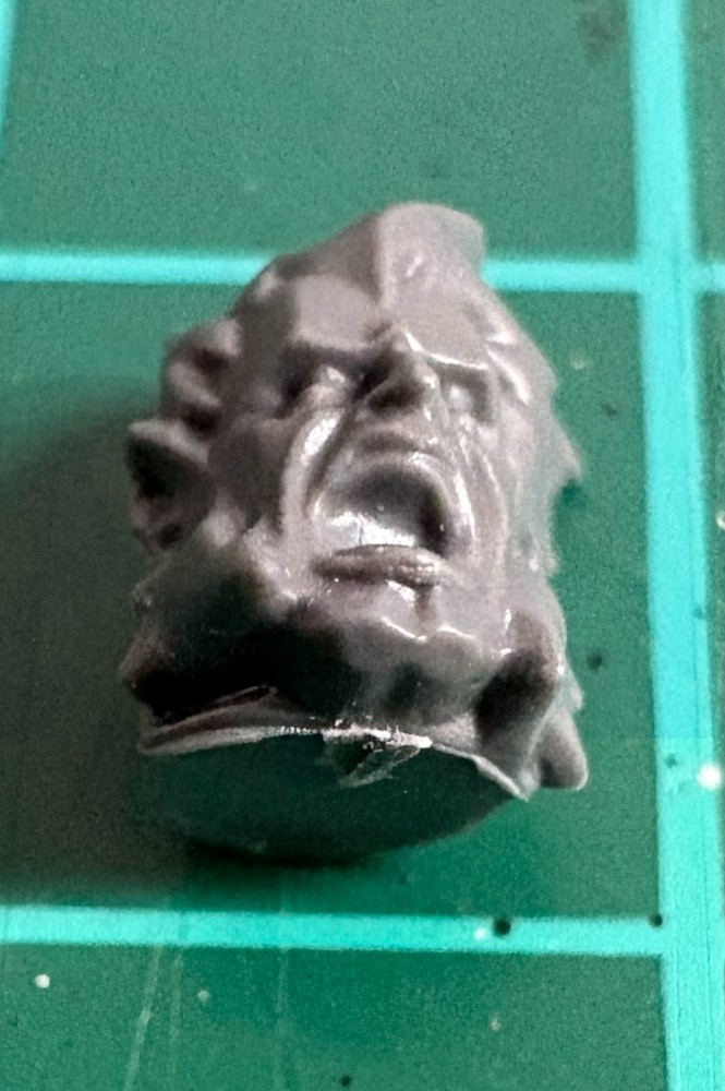 Unique Space Wolf-Style Space Marine Head– Type A Piece, Kitbash Unhelmeted