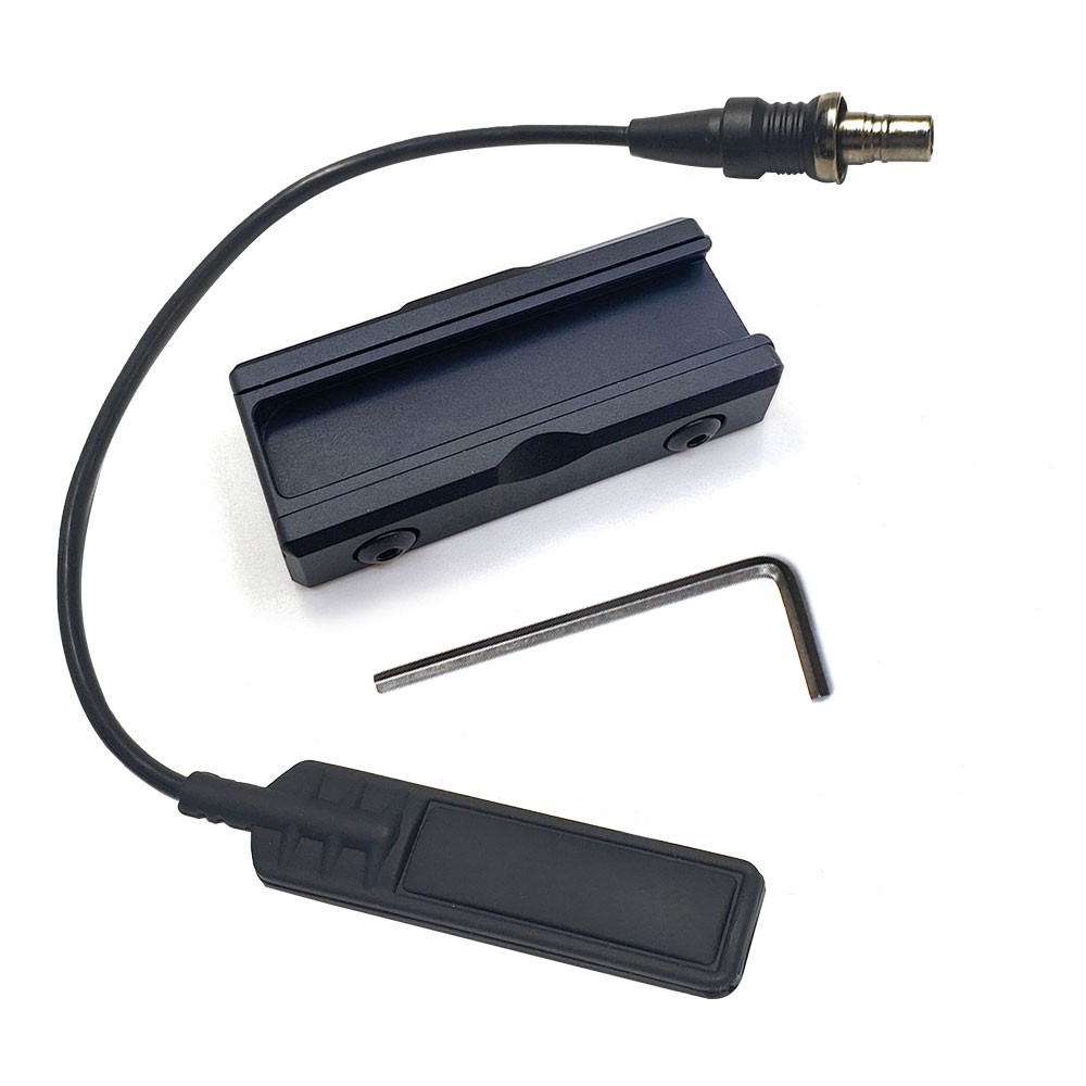 Tactical Flashlight Remote Pressure Pad Switch + Protector Panel Fit 20mm Rail