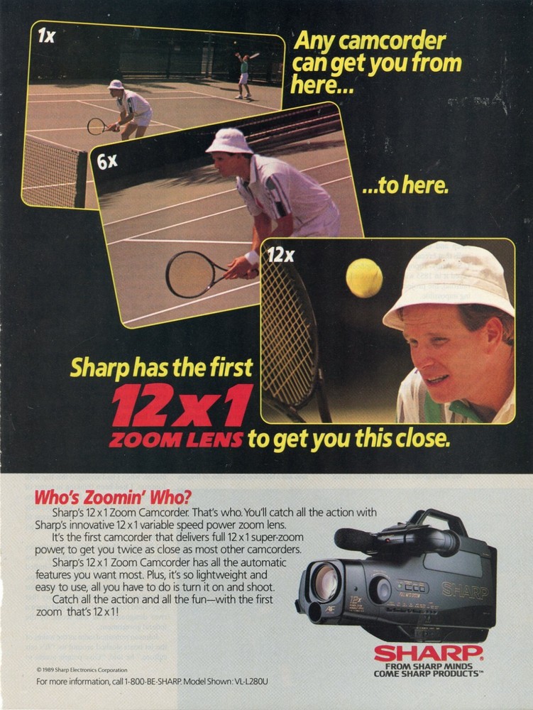 TENNIS SHARP ORIGINAL PRINT AD