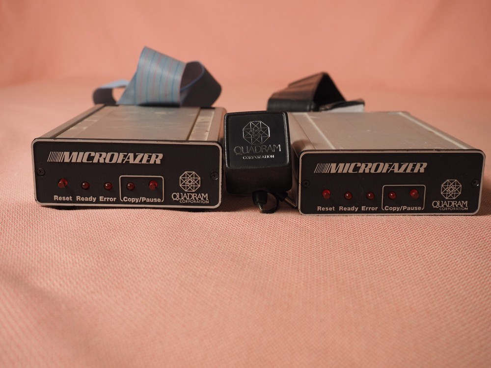 Two Quadram Microfazer P/P 64K Parallel In / Out Printer Data Buffer