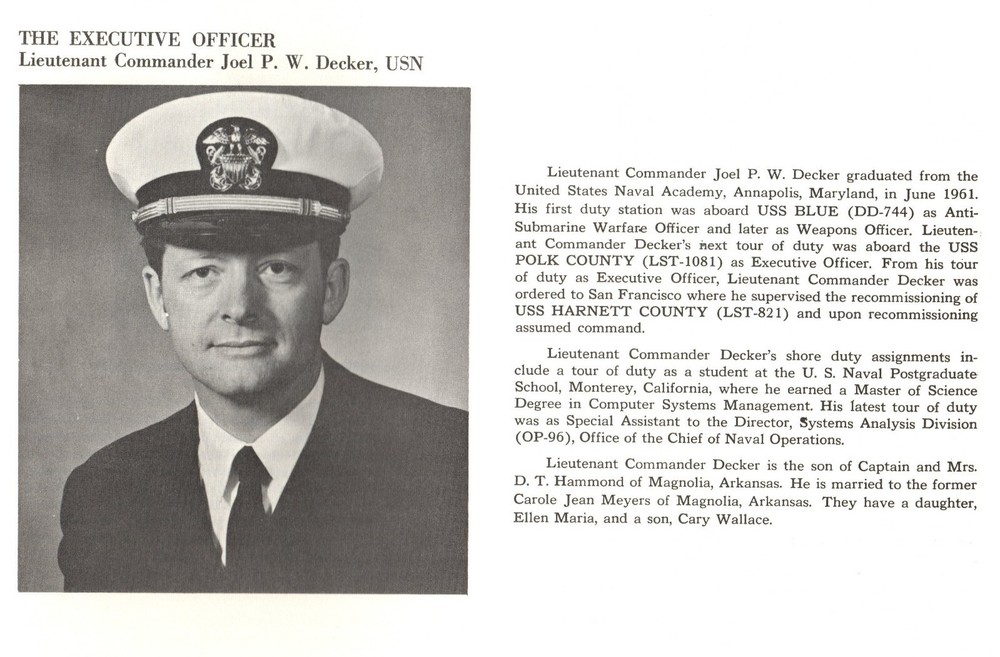 ☆ USS DONALD B. BEARY DE-1085 NAVY COMMISSIONING PROGRAM LOG 1972 ☆