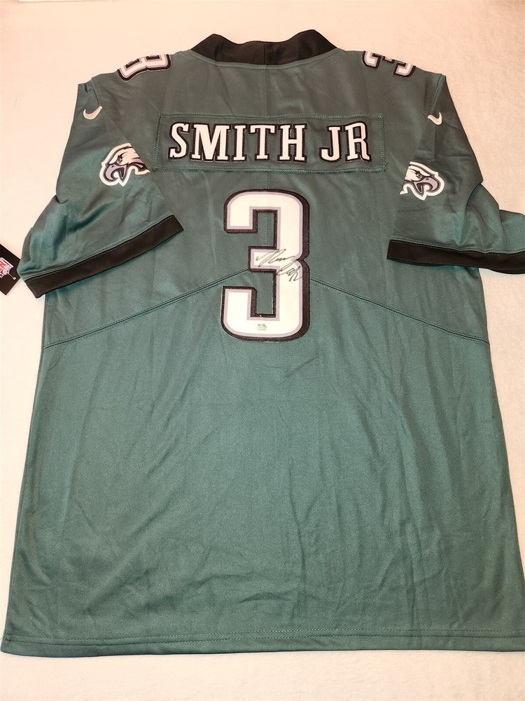 NOLAN SMITH signed EAGLES custom jersey PSA/DNA COA SIZE XL