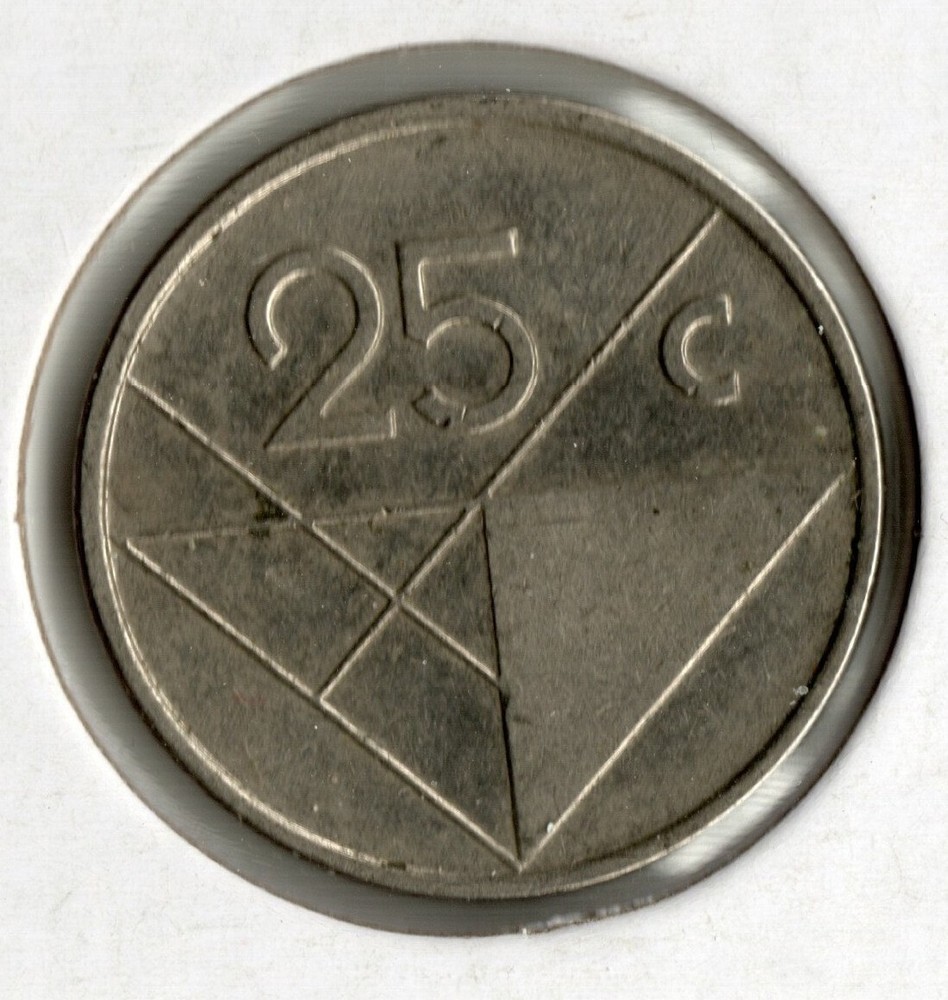 Coin Aruba 25 Cents 2007 KM3