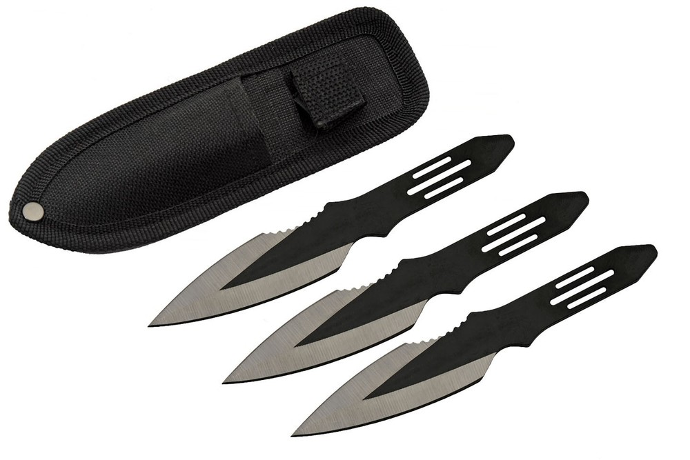 Thrower Set 5.5" Overall with Nylon Sheath Ninja Throwers