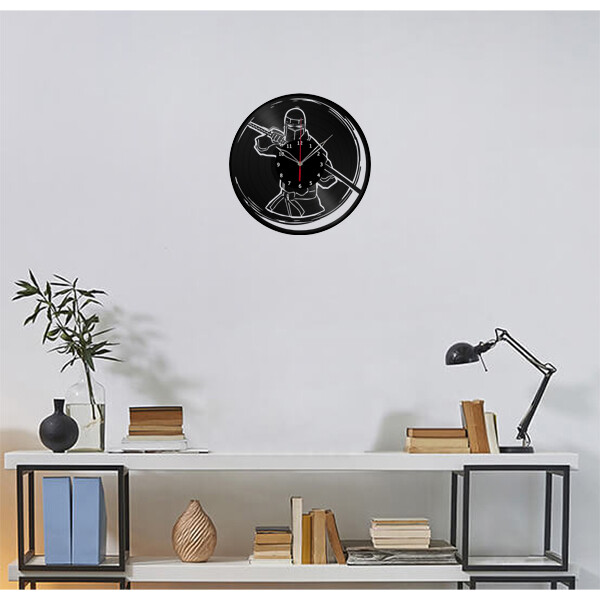 Vinyl Clock Ninja Wall Clock Unique Art Vinyl Record Wall Clock 1247