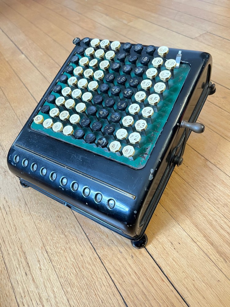 Antique Burroughs Class 5, 10 Column, Key-Driven (Comptometer) Calculator