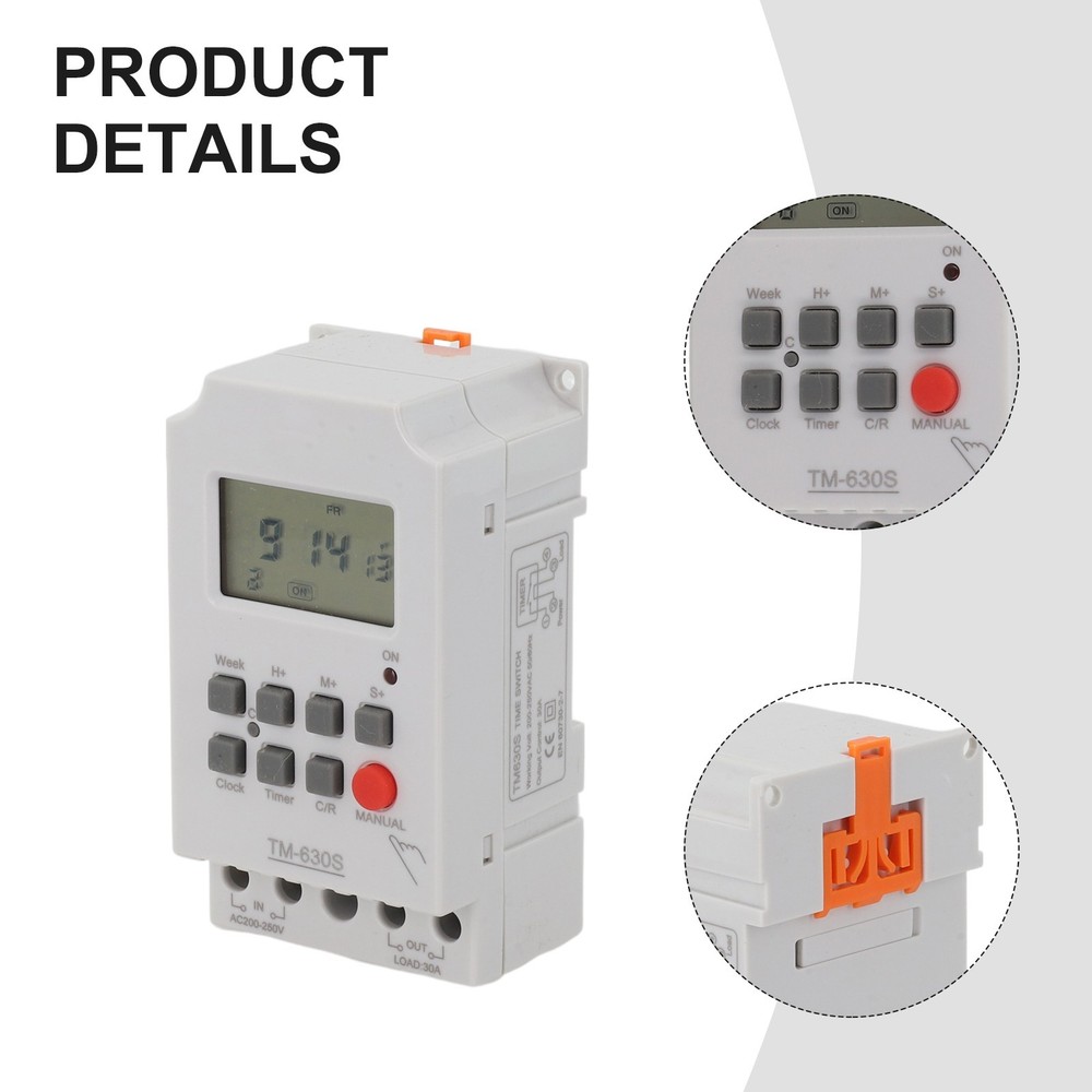 Programmable Timer Controller AC220V LCDDigital Microcomputer Timer TM630S2