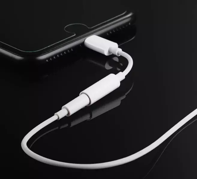 For iPhone Headphone lot Adapter Jack 8Pin to 3.5mm Aux Cord Dongle Converter