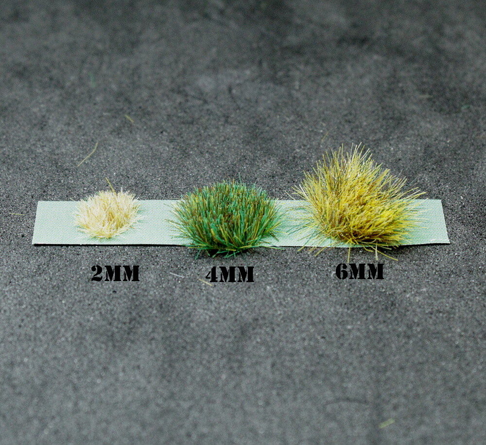 120X 4mm Static Grass Tufts Self Adhesive - Orks 40K Basing Kill Team Terrain