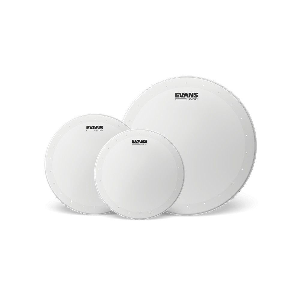 Evans Genera HD Dry Coated Drumhead Pack 12/13/16